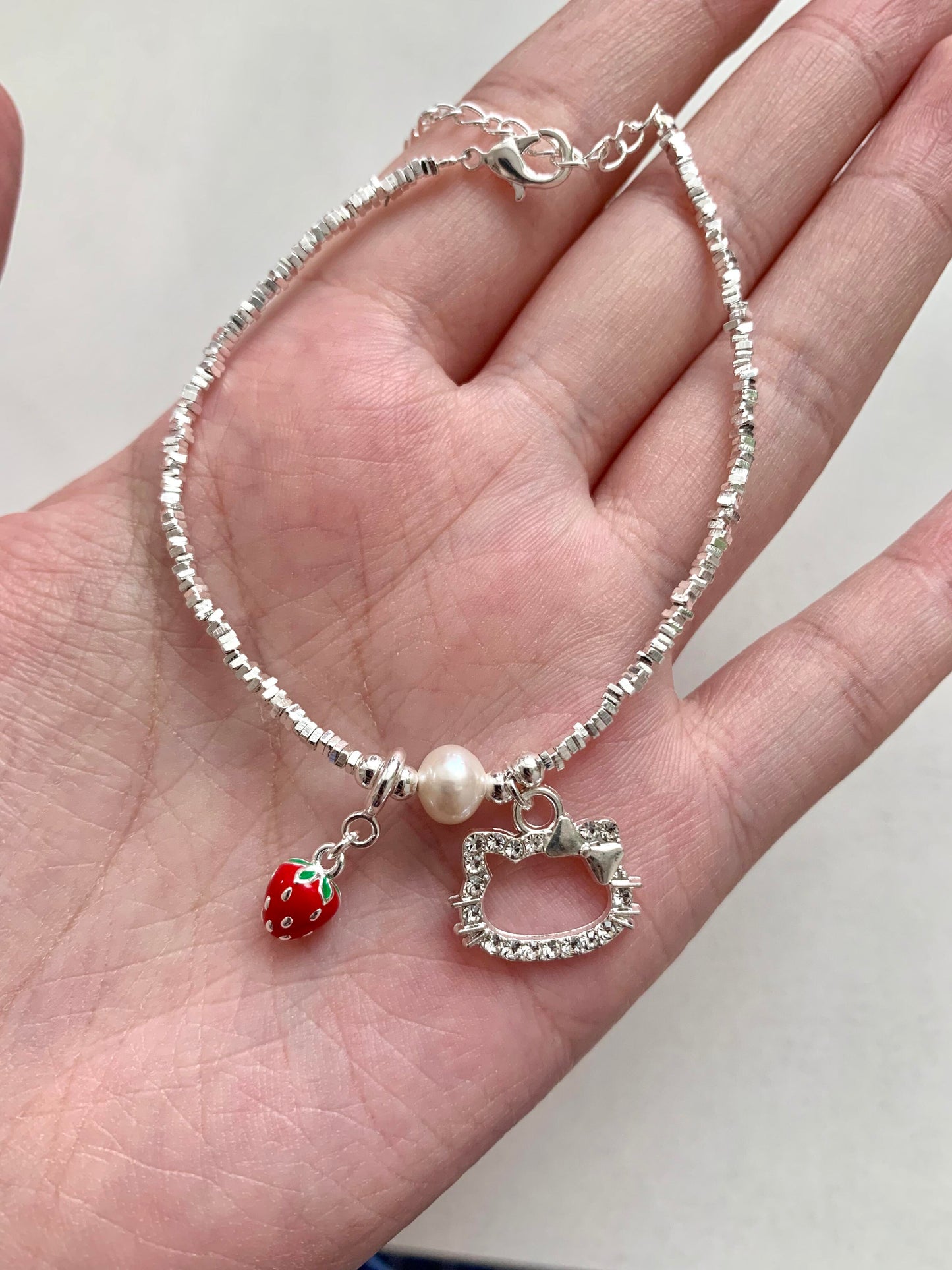 Hellokitty Strawberry Bracelet Jewelry Gifts for Women Girls