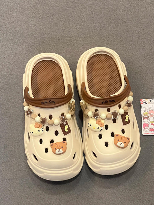 Sanrio Clogs Platform Shoes Sandal Casual Summer for Woman