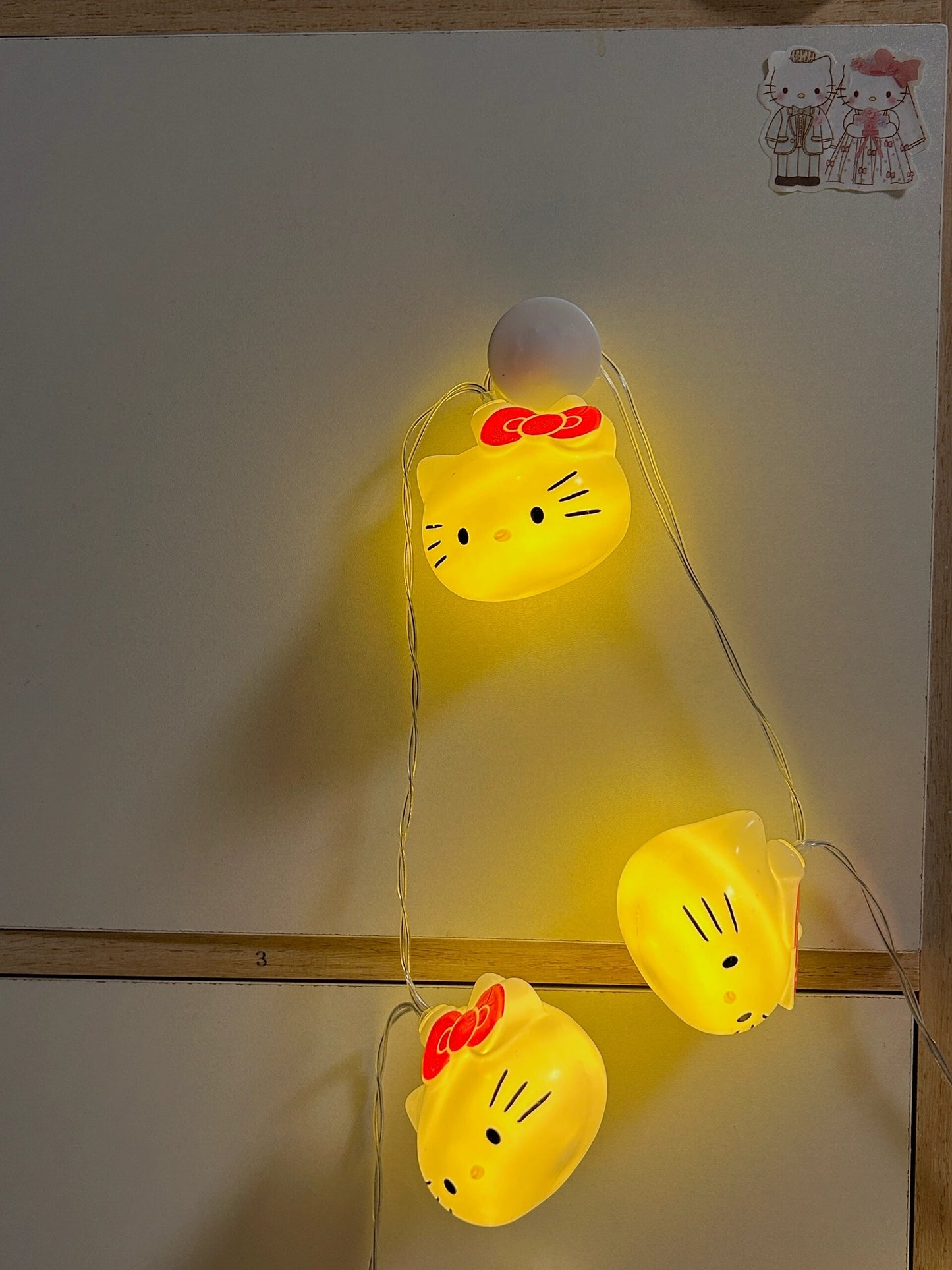 Hellokitty String Lights Battery Operated, Fairy String Light for Home, Ramadan Party, Christmas, Wedding Party, Garden Decorations, Warm White