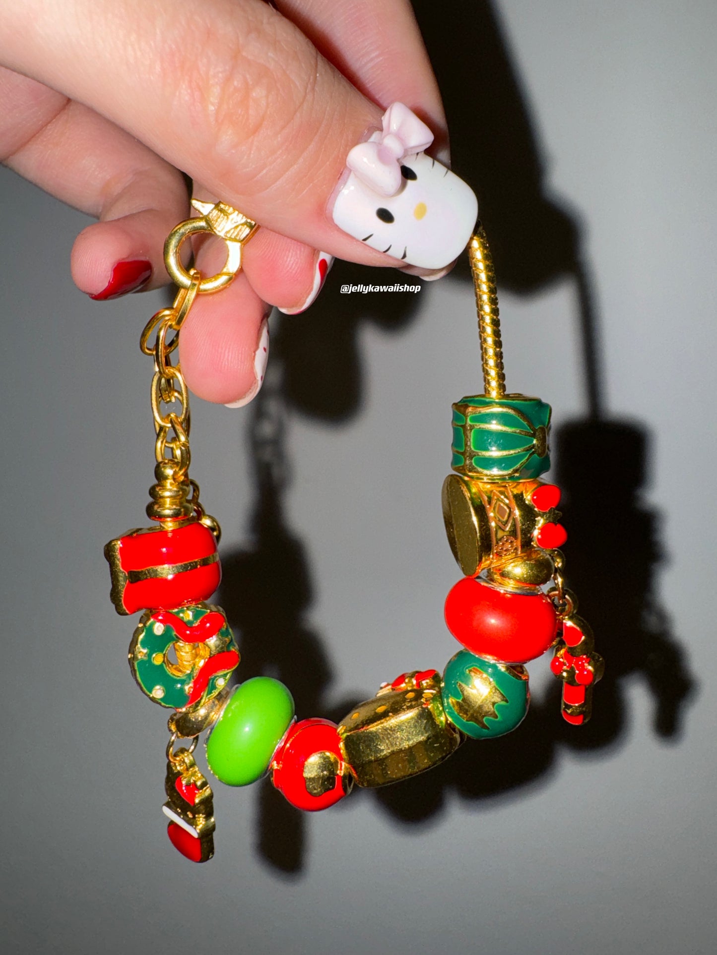 Hellokitty Charm Chain Bracelets Stainless Steel Bangle Bracelet Birthday Christmas Jewelry Gift for Women Girls