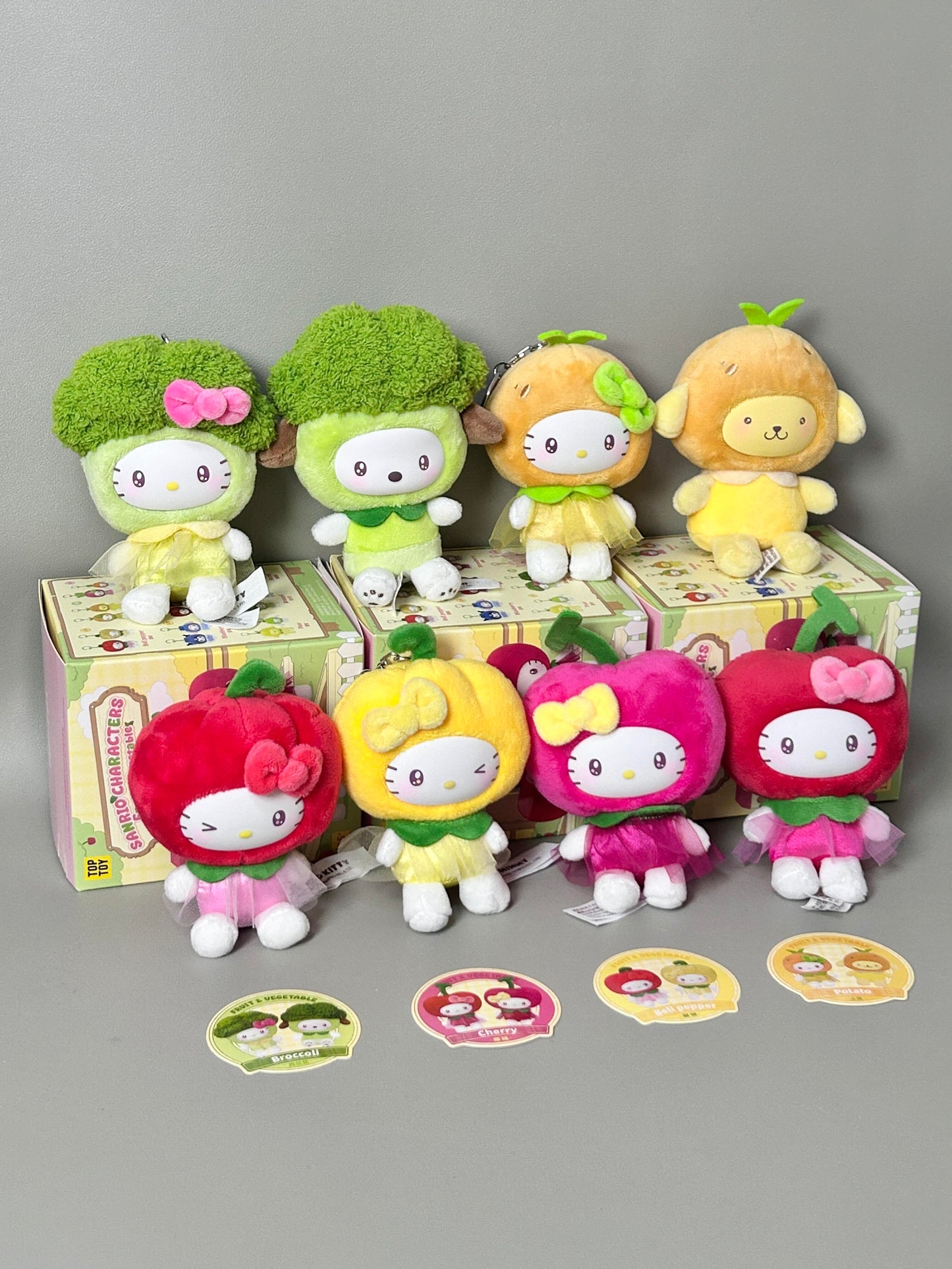 Sanrio Fruit Vegetable Mini Series Plush Pendant Blind Box Pendant Doll Gift