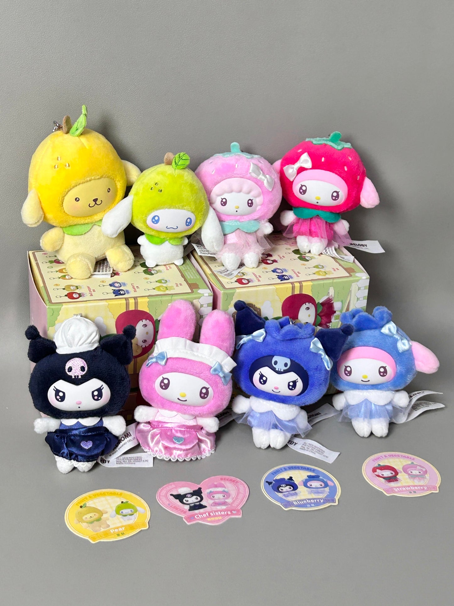 Sanrio Fruit Vegetable Mini Series Plush Pendant Blind Box Pendant Doll Gift