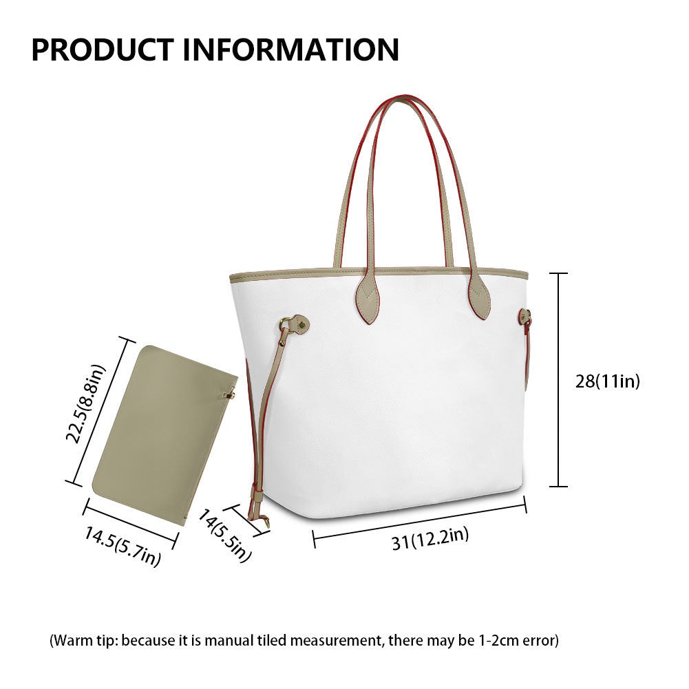 Hellokitty Pink Leopard Print Pu Leather Tote Bag