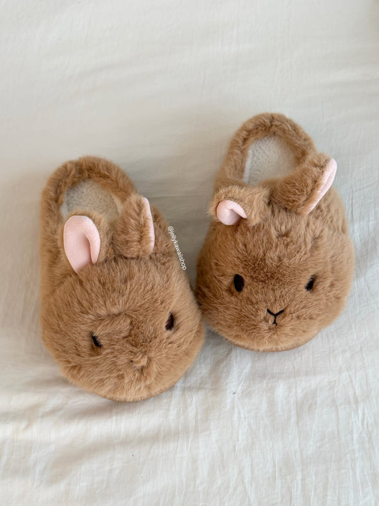 Girly Cute Plush Rabbit Bunny Slippers