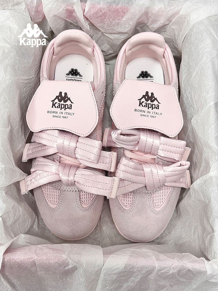 Kappa Bow Soft-Sole Lightweight Ballet Flats Sneakers Shoes Casual