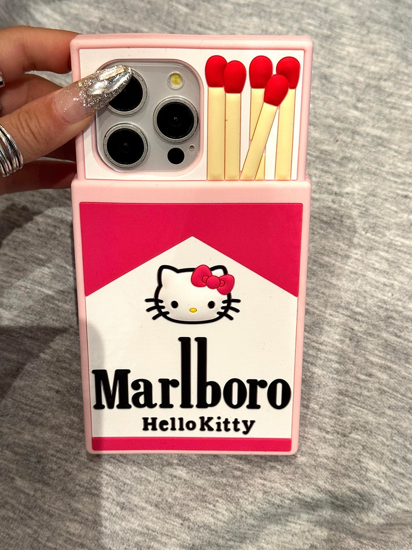 Hellokitty Marlboro Shape Silicone Cute Kawaii Phone Case