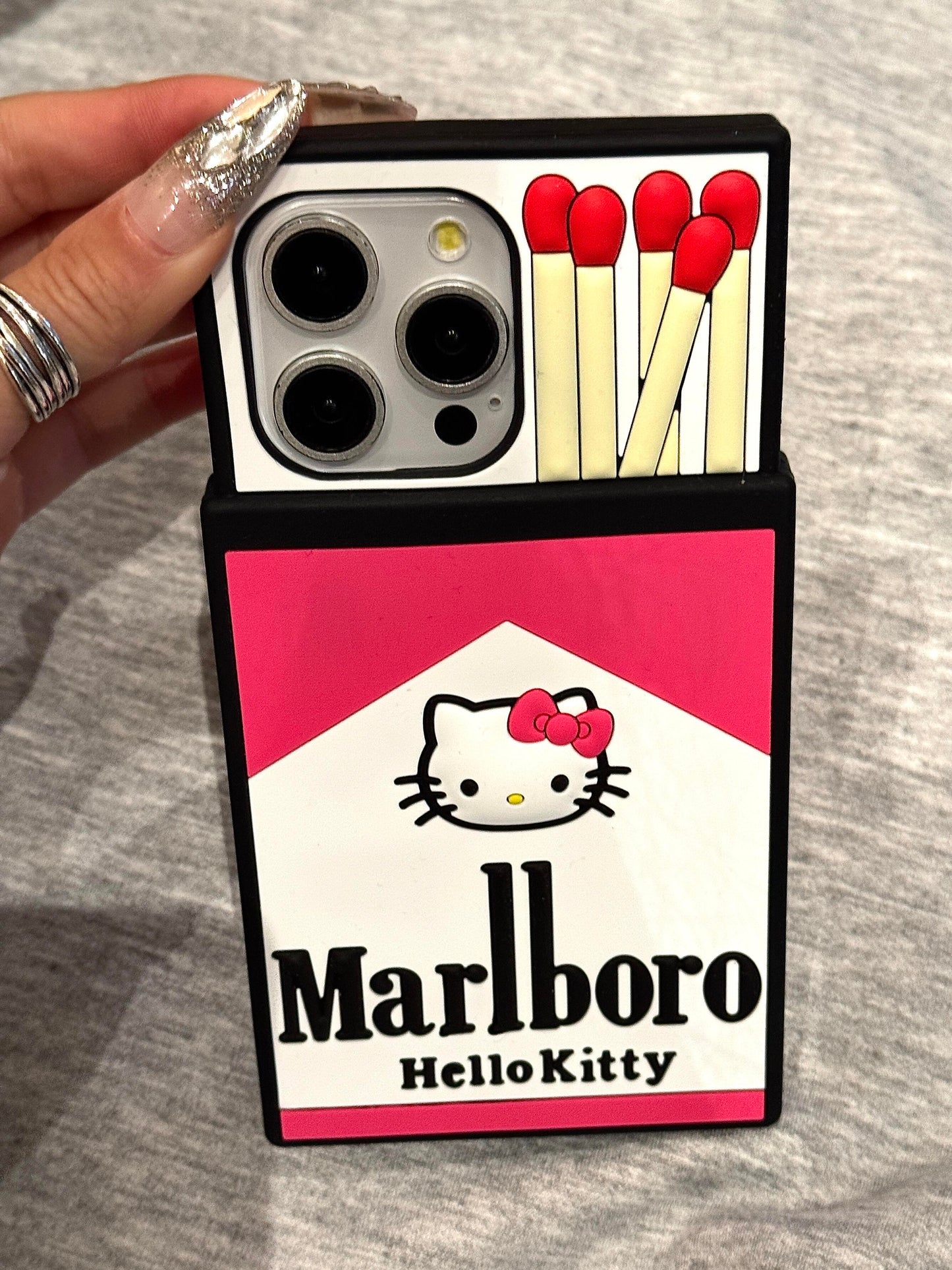 Hellokitty Marlboro Shape Silicone Cute Kawaii Phone Case