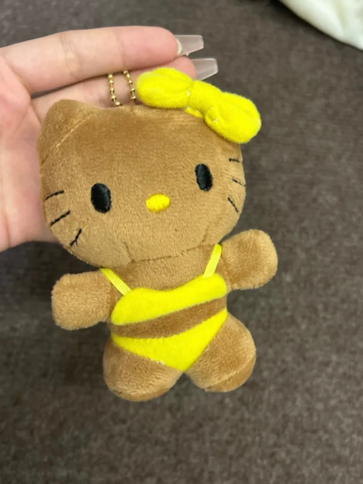 Hellokitty Bikini Tan Plush Keychain Accessories Pendant Toy Girls Gift【pre-order】
