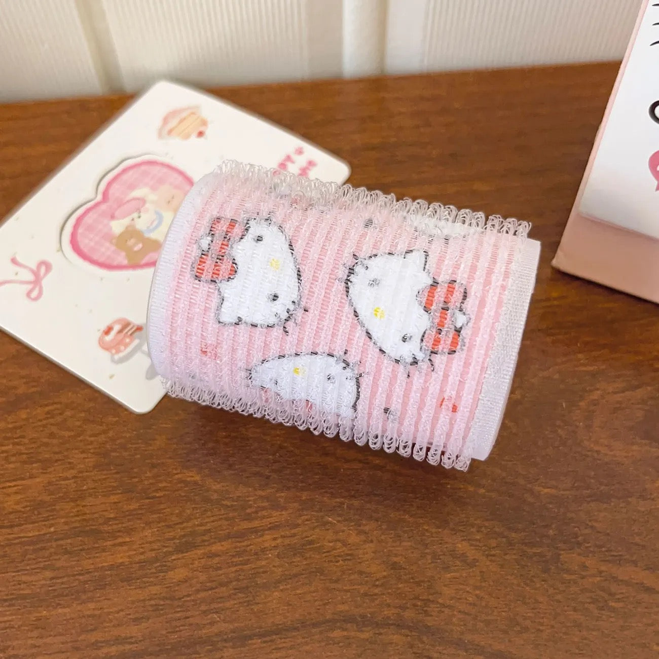 Hellokitty Hair Rollers Self Grip Hair Curlers for Heatless Curls Overnight 4pcs