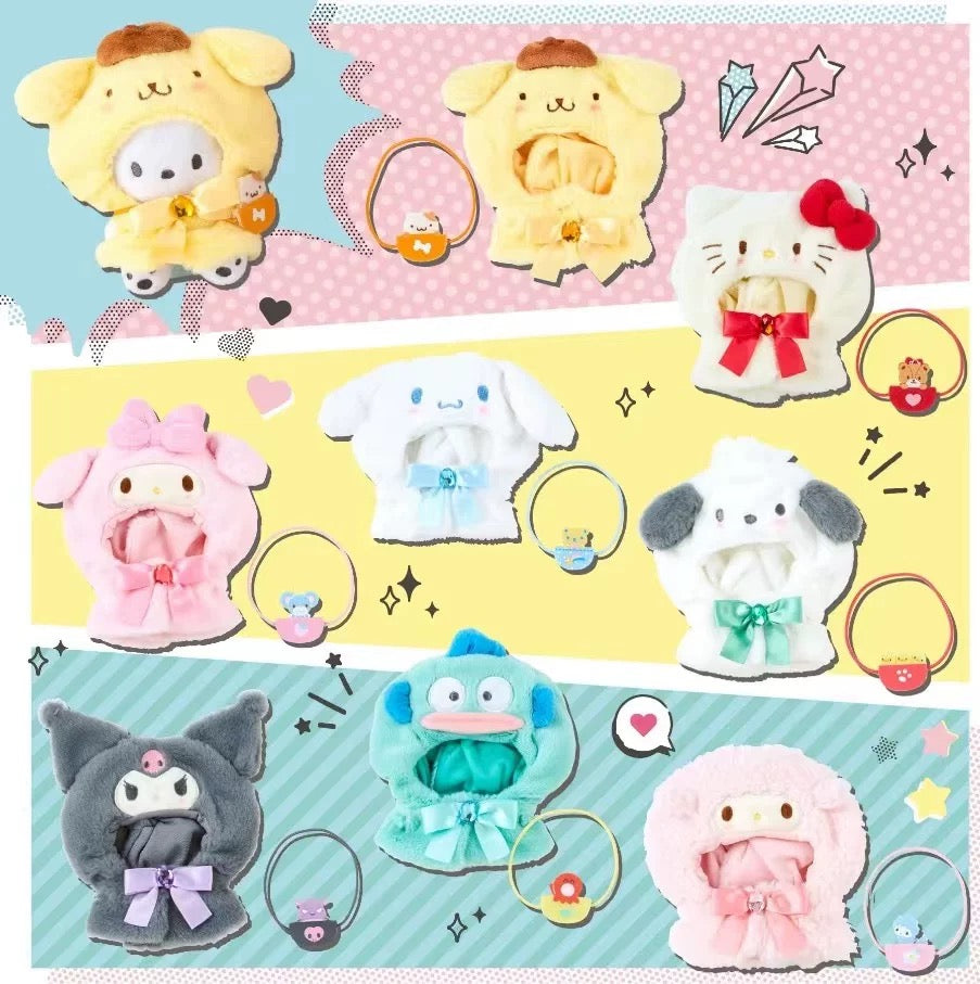 Sanrio Cape 17cm Doll Clothes Suitable for 17cm Labubu Plushies Accessories