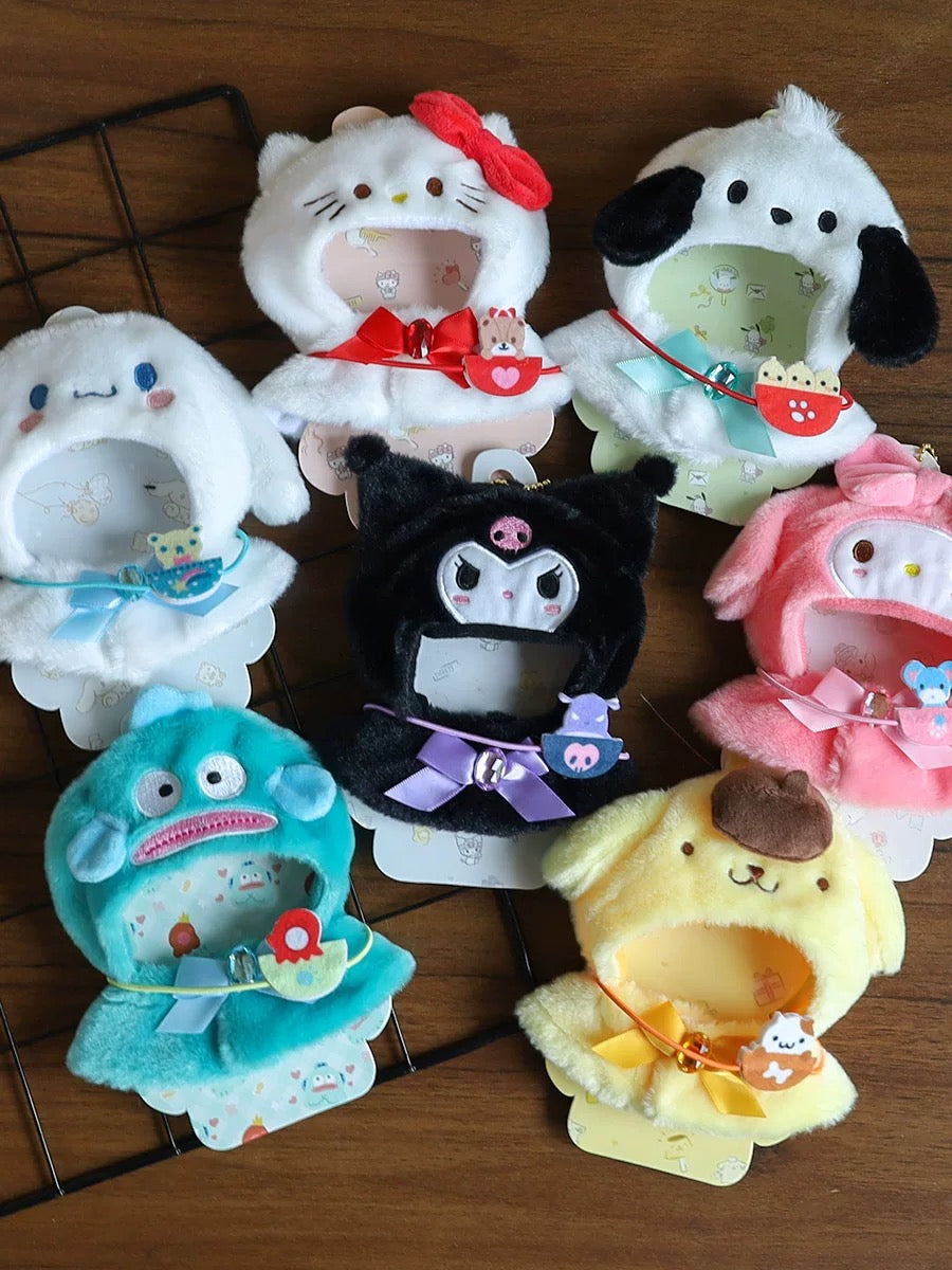 Sanrio Cape 17cm Doll Clothes Suitable for 17cm Labubu Plushies Accessories