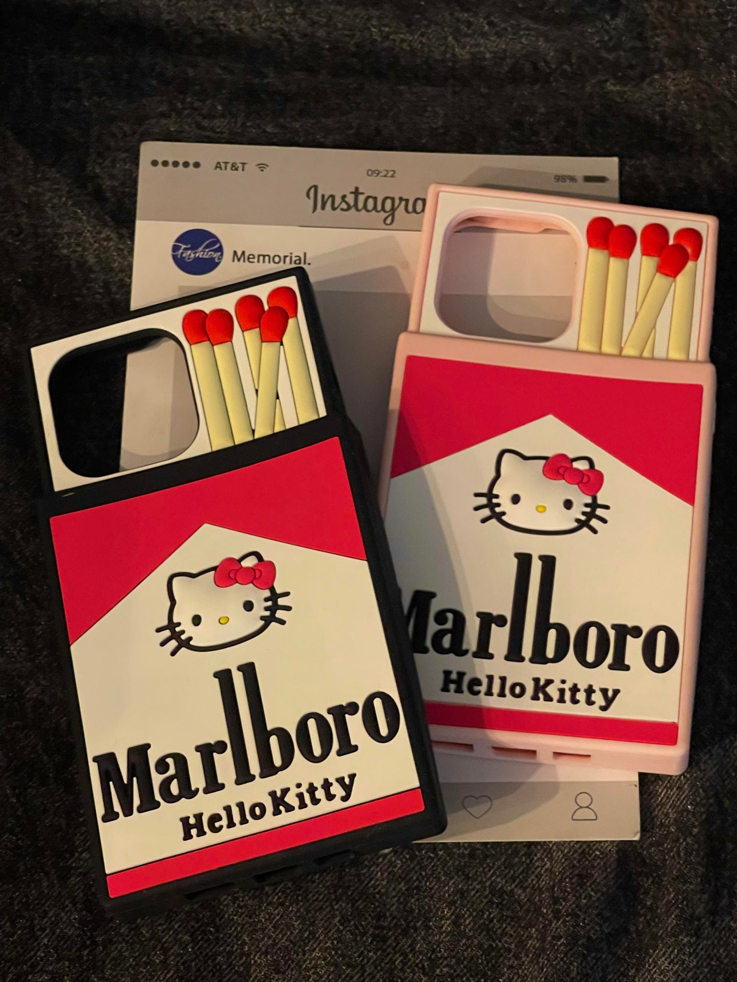 Hellokitty Marlboro Shape Silicone Cute Kawaii Phone Case