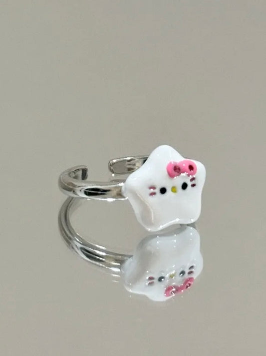 Hellokitty Star Open-ended ring Adjustable between size 5-9