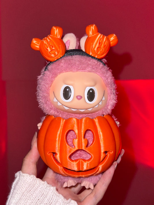 Labubu 3D Halloween Costume Pumpkin Outfit Clothes Set(NO DOLL) Accessories Suit Cute Clothes for Labubu Dress up Unique Style