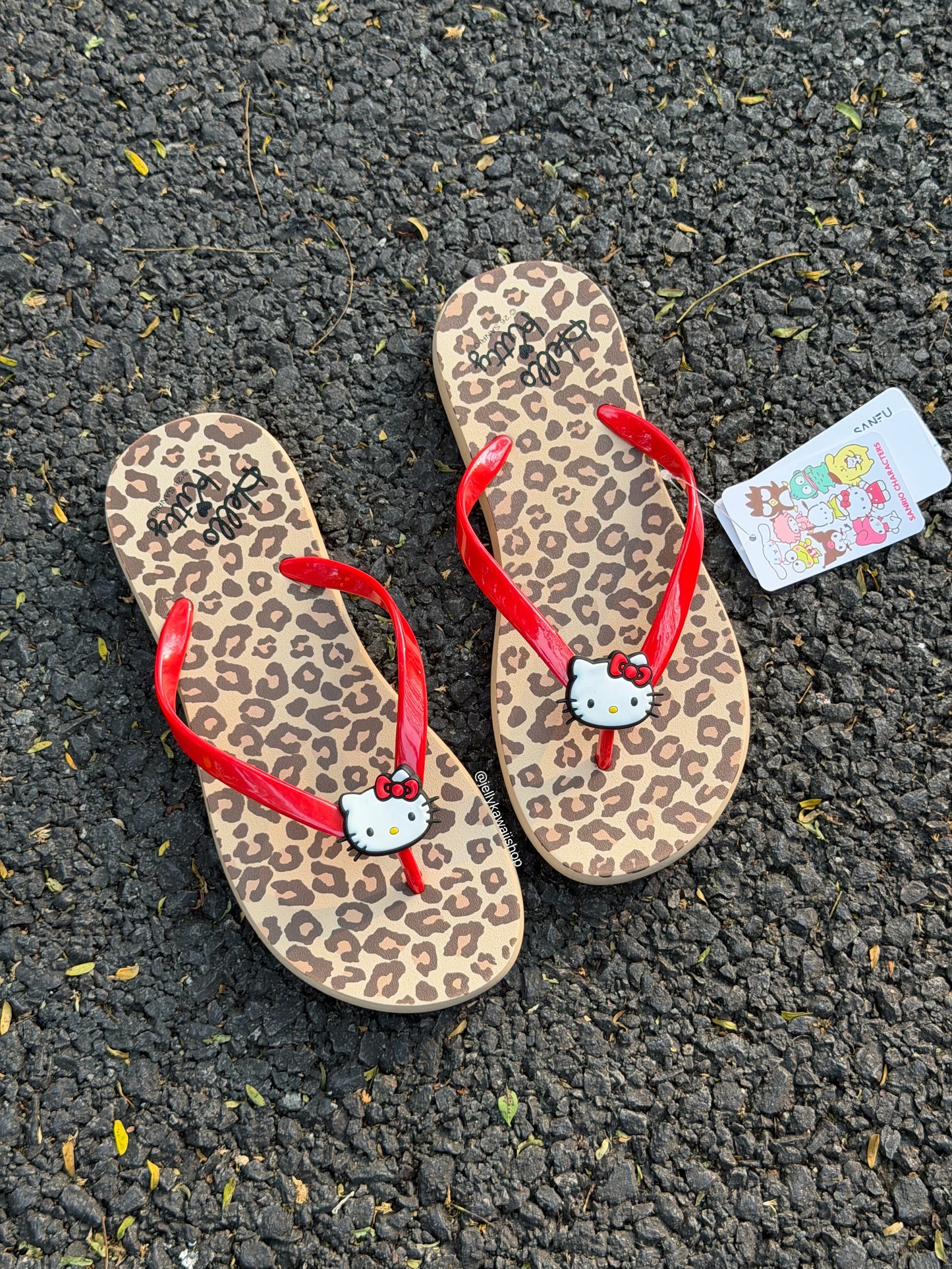 Hellokitty PVC Casual Slim Flip Flop Sandals Shower Shoes