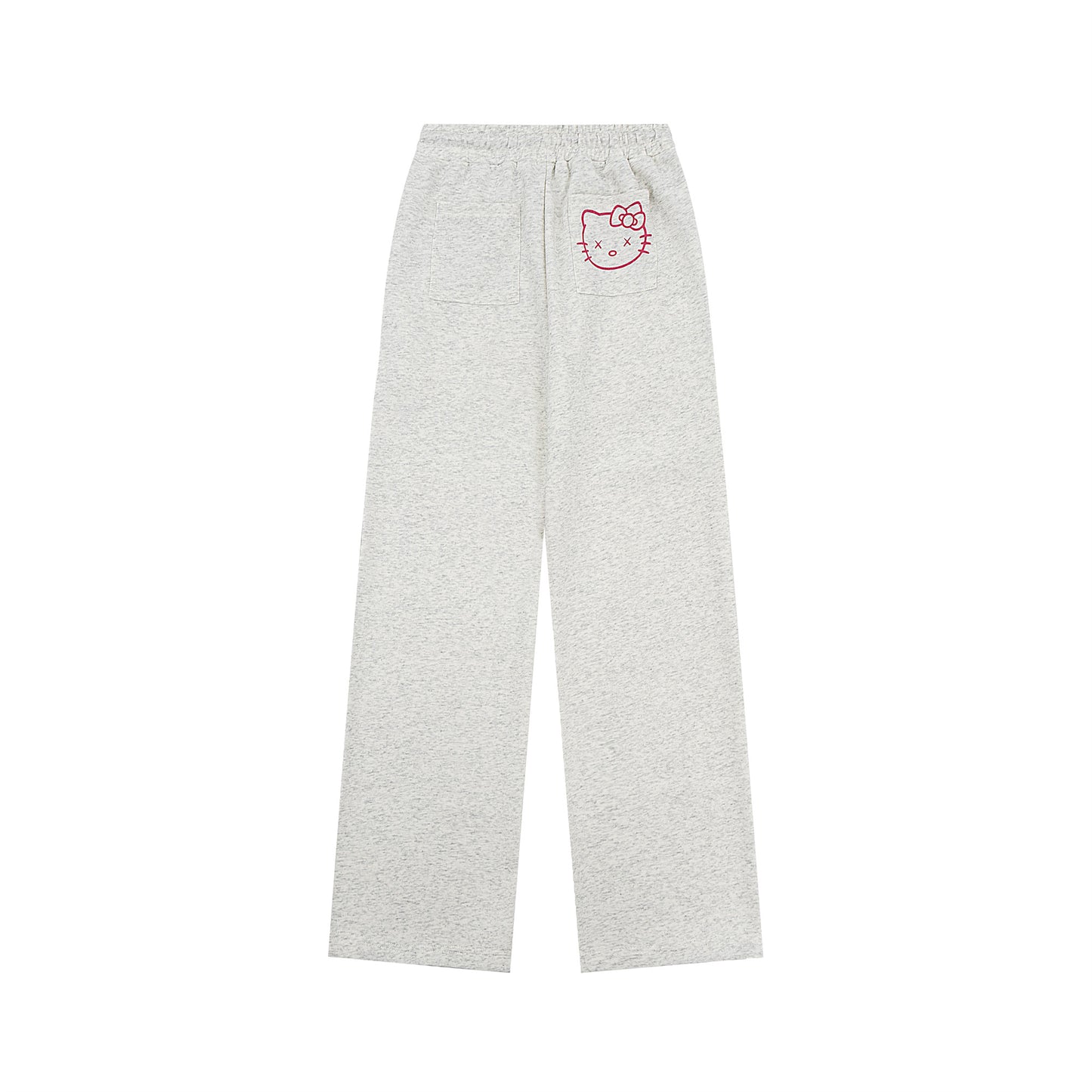 Hellokitty Drawstring High Waisted Wide Leg Long Pants Casual Sweatpants