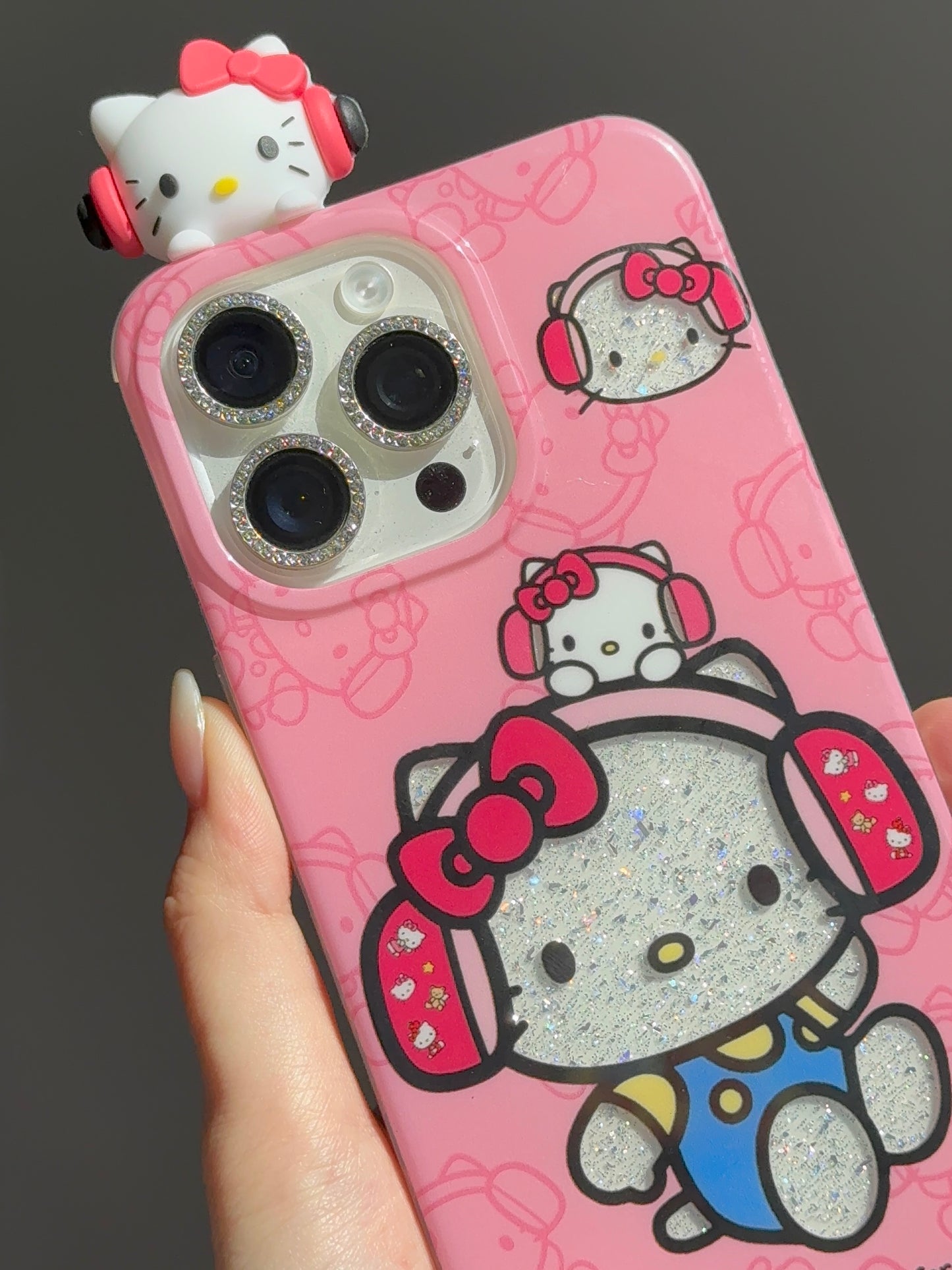 Sanrio Hippers Glitter Cute Kawaii Phone Case