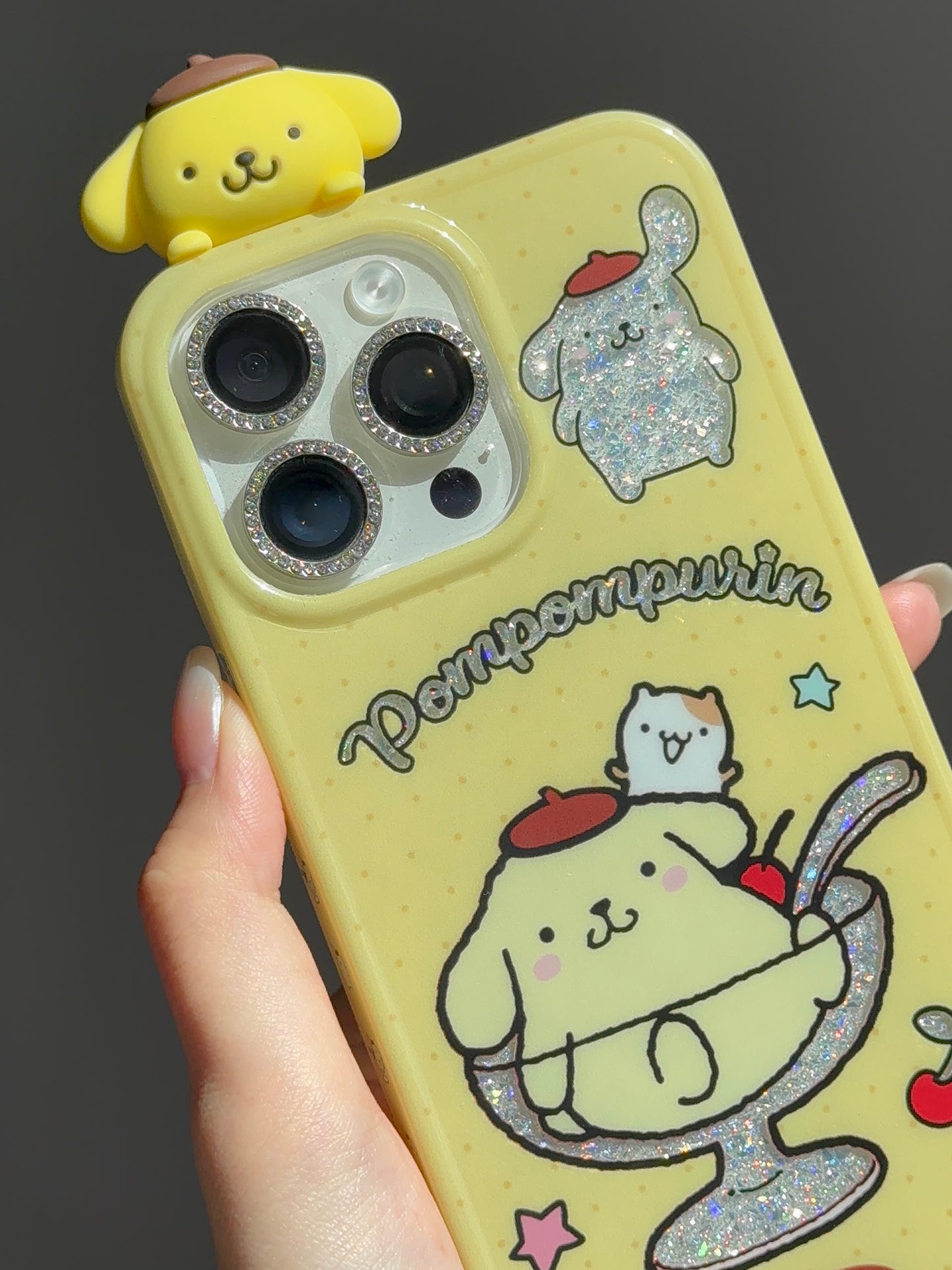 Sanrio Hippers Glitter Cute Kawaii Phone Case