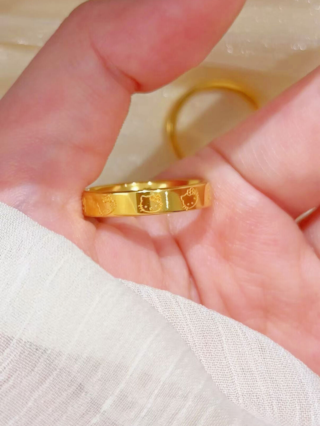 Hellokitty Golden Ring