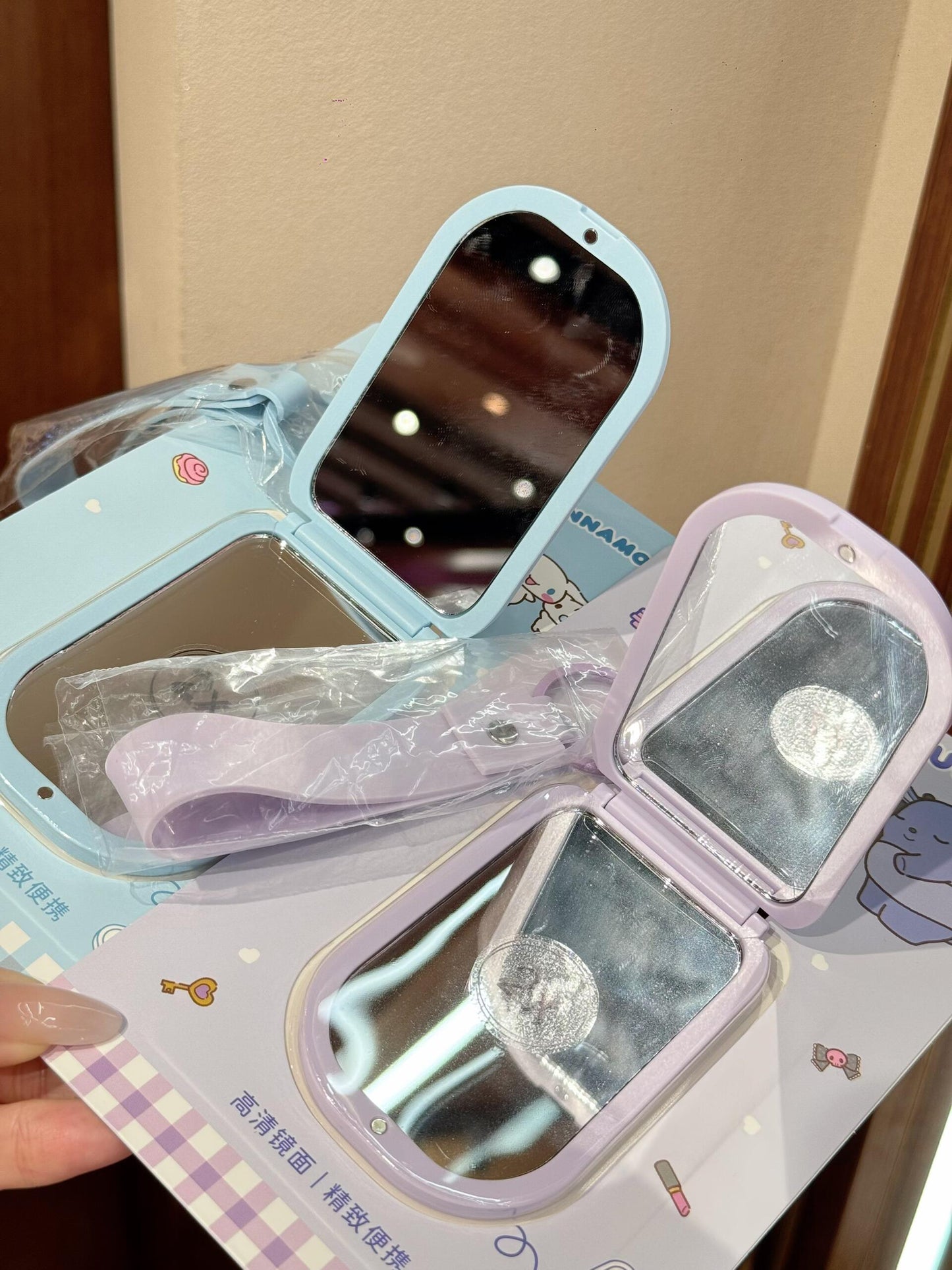 Sanrio Phone Shape Mirror Bag Charm Handbag Decoration for Women Pendant Accessories for Purse Designer Shoulder Bag
