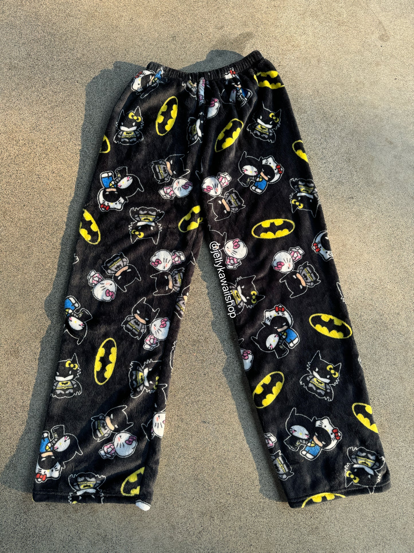 Hellokitty Spiderman Plush Pajama Pants Soft Fluffy Fleece Warm Pjs Bottoms Sleepwear Comfy Fuzzy Lounge Pants