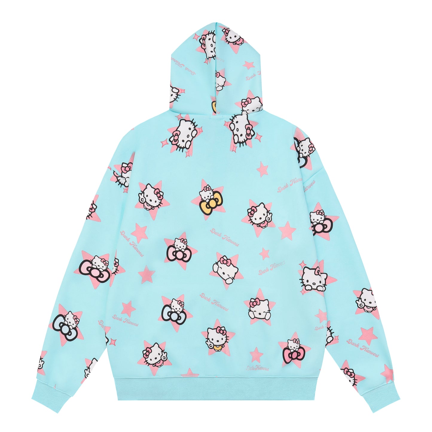 Hellokitty Hoodies Jacket Oversized Sweatshirts Casual Zip Up Y2K Hoodie with Pocket