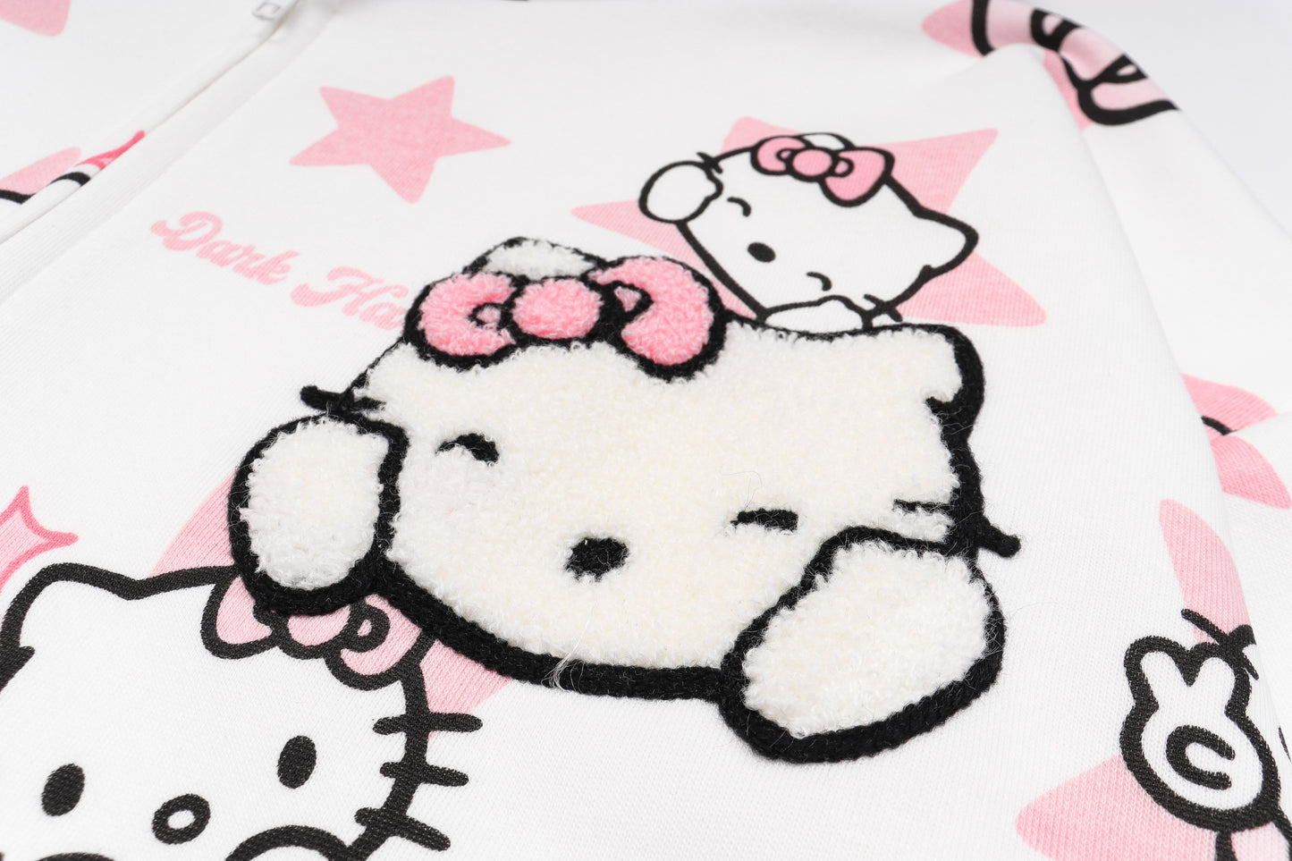 Hellokitty Hoodies Jacket Oversized Sweatshirts Casual Zip Up Y2K Hoodie with Pocket