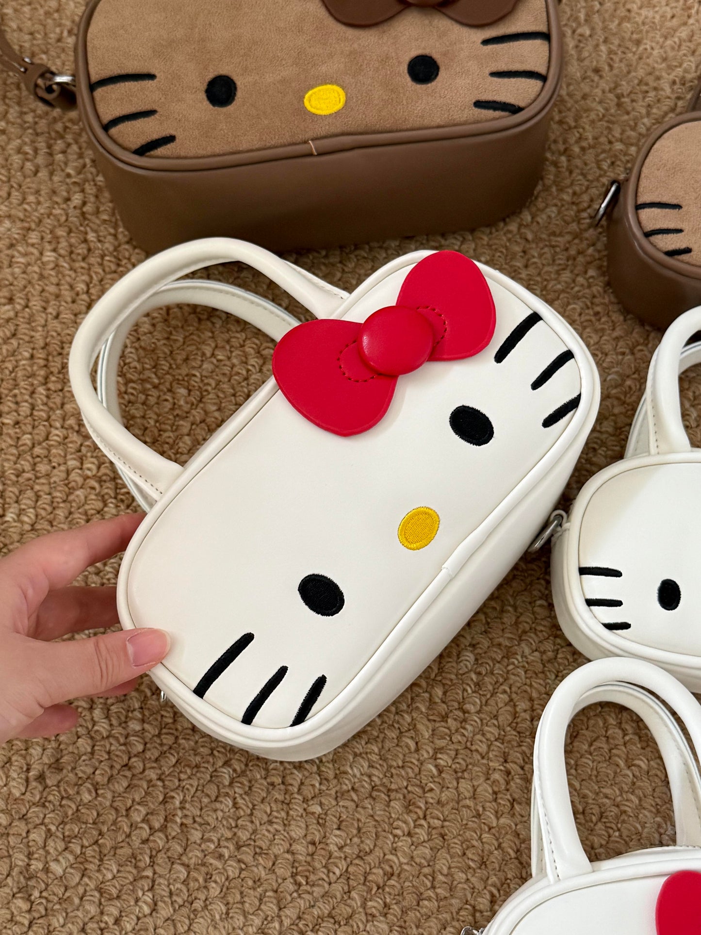Hellokitty Top Handle Purses for Women Crossbody bags Barrel Satchel Handbags with Adjustable Shoulder Strap