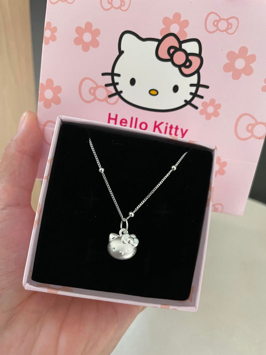 Hello kitty Pendant Necklace for Women Silver Jewelry