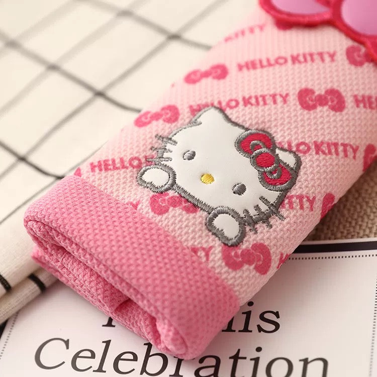 Hellokitty Pink Car Seat Belt Cover Pad Seatbelt Shoulder Strap Pads Covers Car Accessories (2PCS)