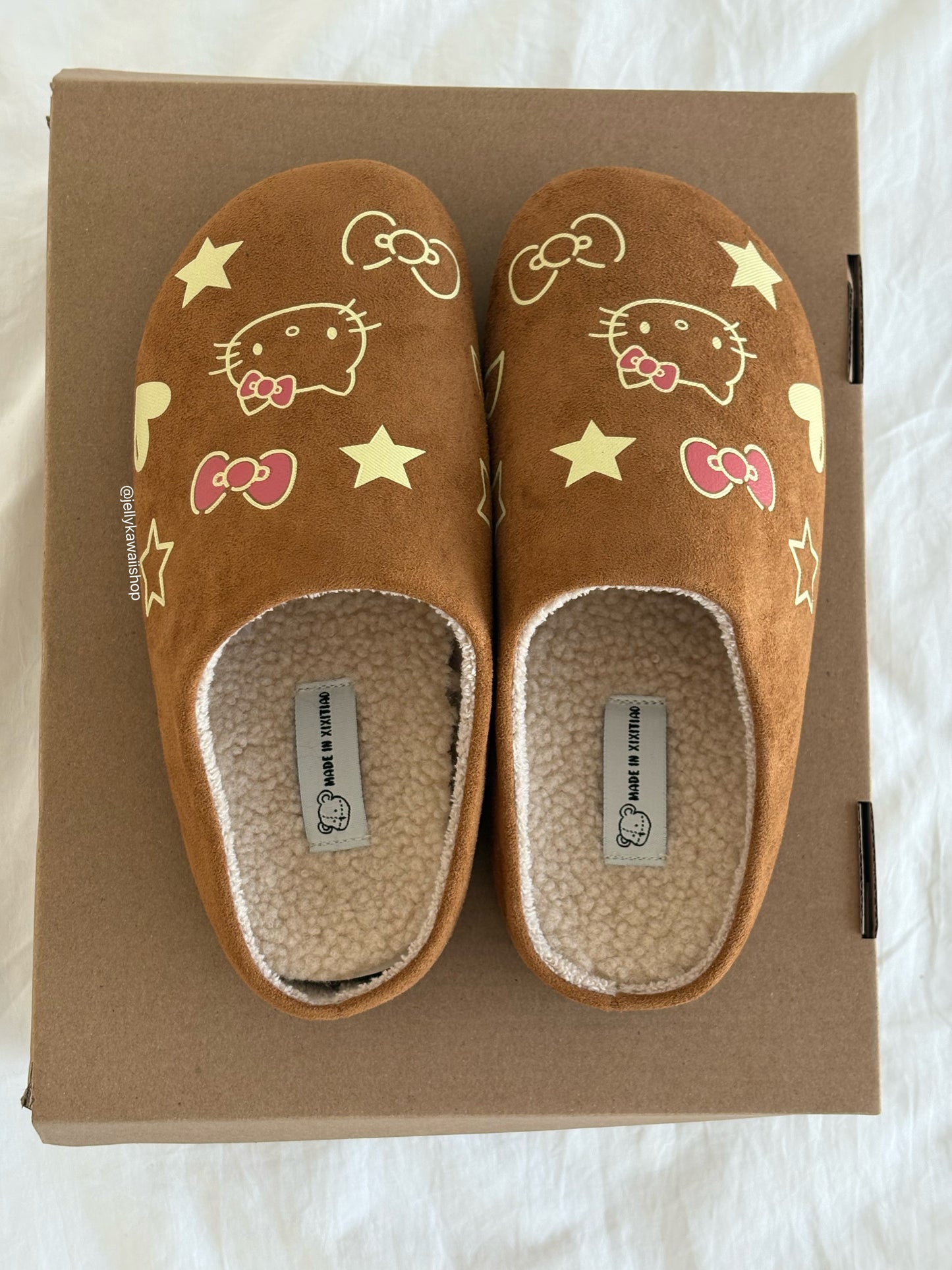 Hellokitty Suede Clogs Mules Cork Footbed Sandals Potato Shoes with Arch Support