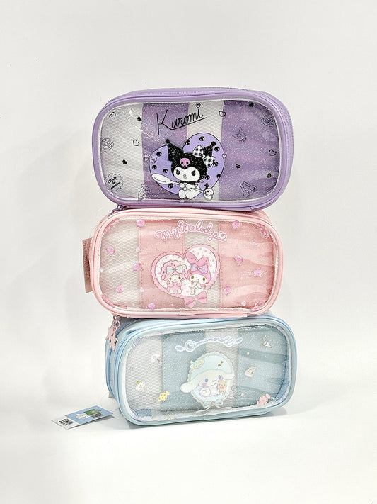 Sanrio Pencil Case Makeup Organizer Storage Makeup Bag Girls Case Bags