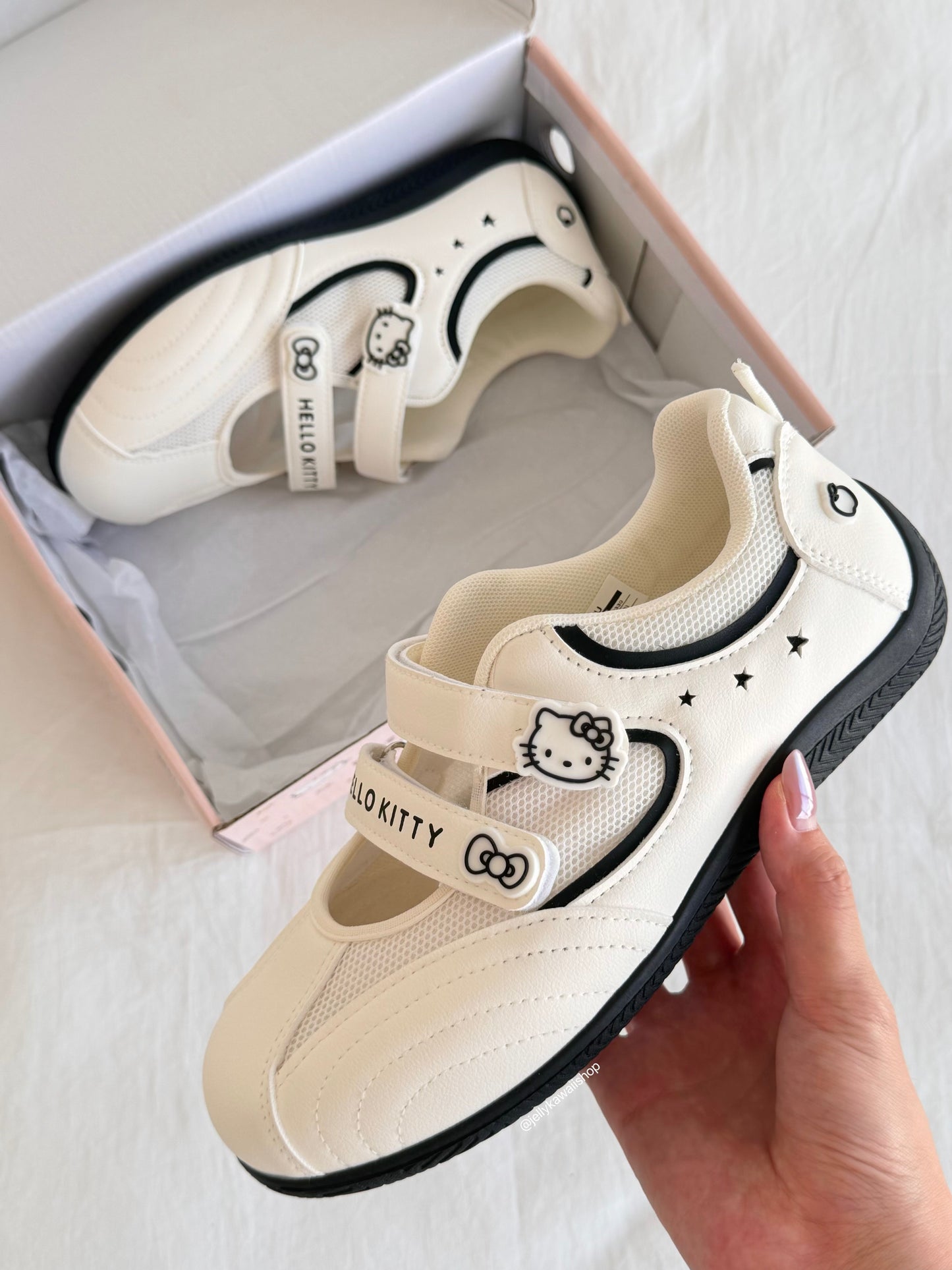 Hello Kitty Double straps Ballet Sneakers Shoes