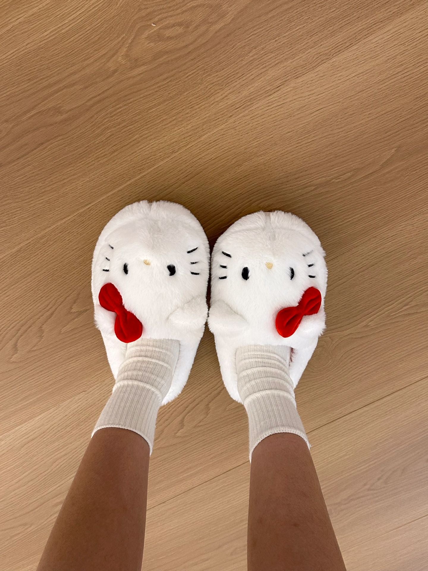 Hellokitty Fuzzy Slippers Women Kawaii Slippers for Women House Slippers Cute Slippers