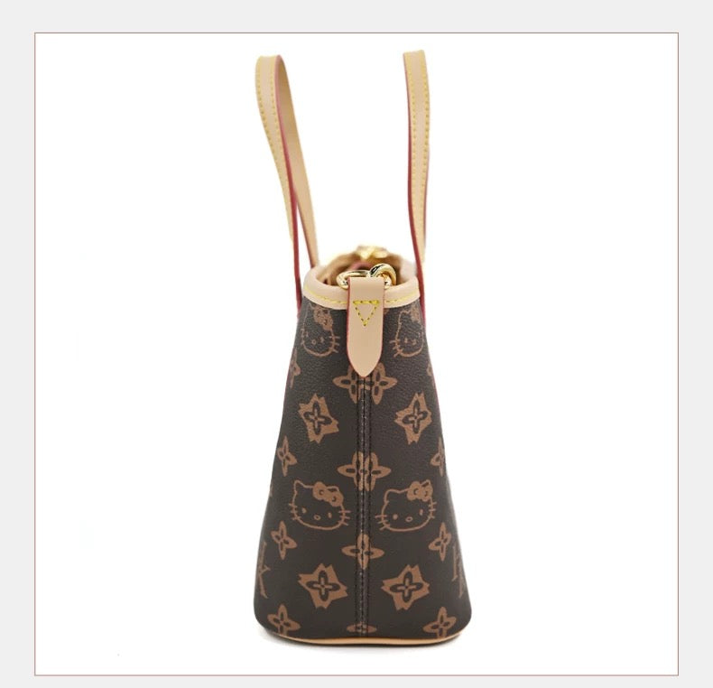Hellokitty Crossbody Purses and Handbags for Women PU Leather Tote Top Handle Satchel Shoulder Bags