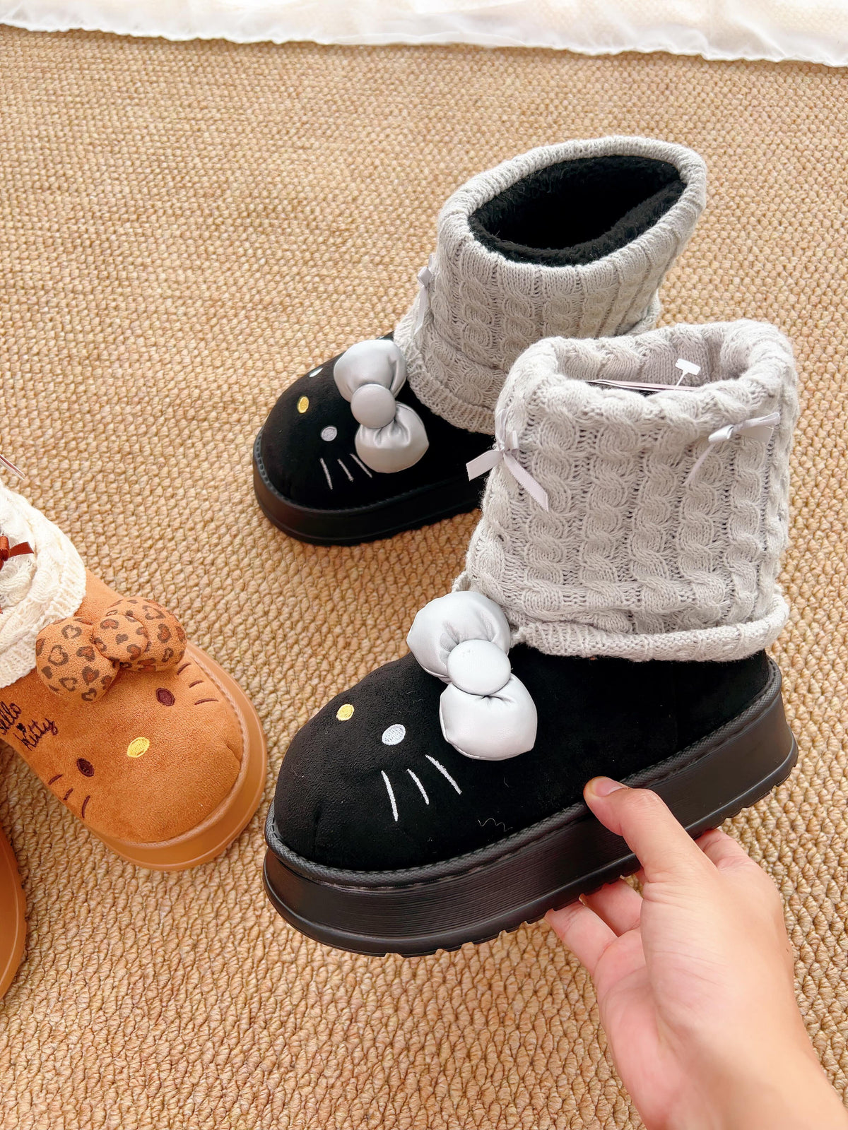 Hello Kitty Winter Snow Boots Fluffy Boots