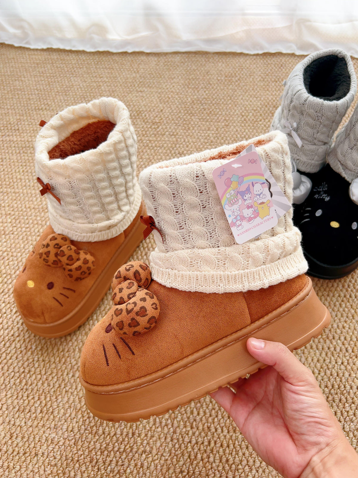 Hello Kitty Winter Snow Boots Fluffy Boots