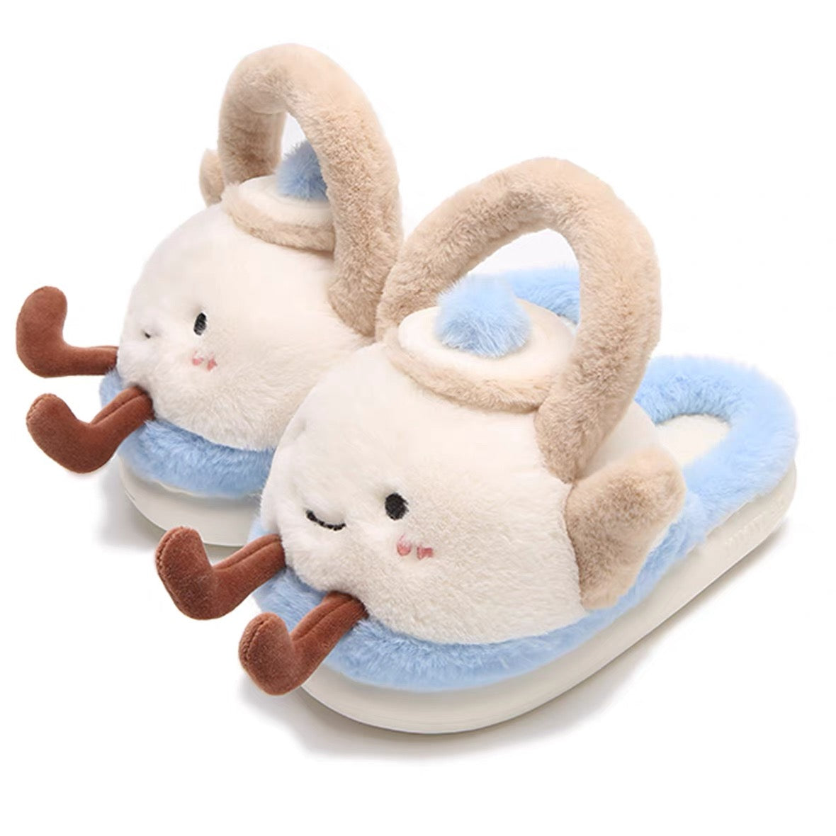 Teapot Jellycat Fuzzy Scuff Slippers Soft Comfy Memory Foam Non-slip Indoor House Shoes