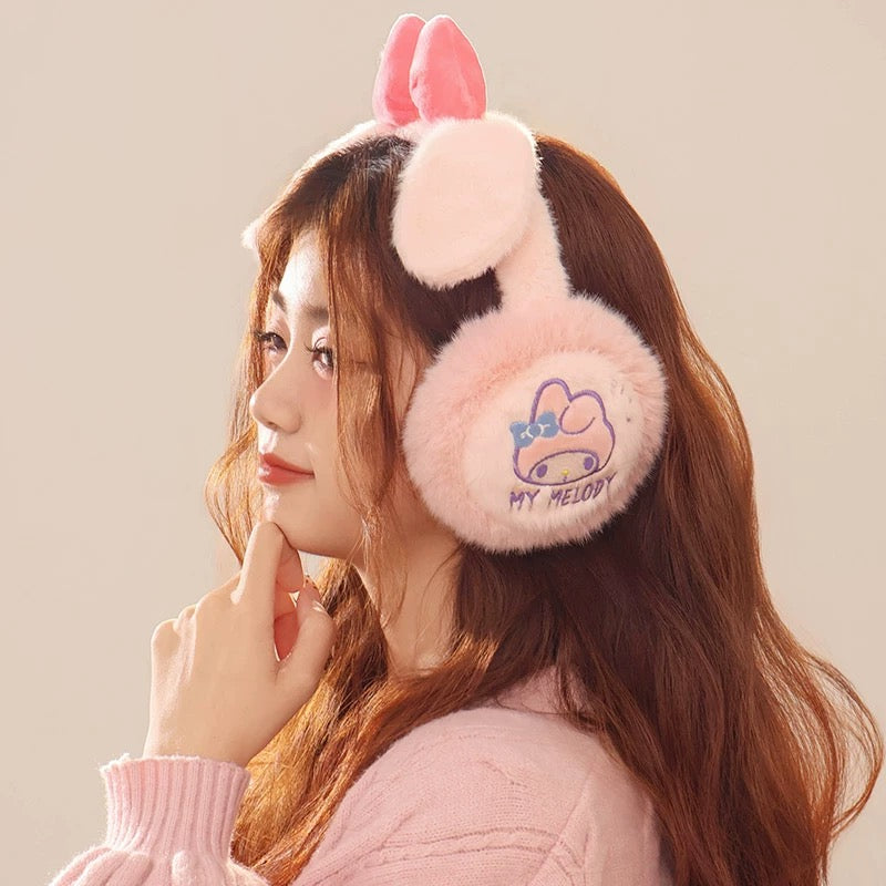 Sanrio Foldable Ear Muffs Cold Weather Fluffy Earmuffs Winter Warm Headband