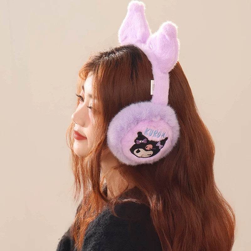 Sanrio Foldable Ear Muffs Cold Weather Fluffy Earmuffs Winter Warm Headband