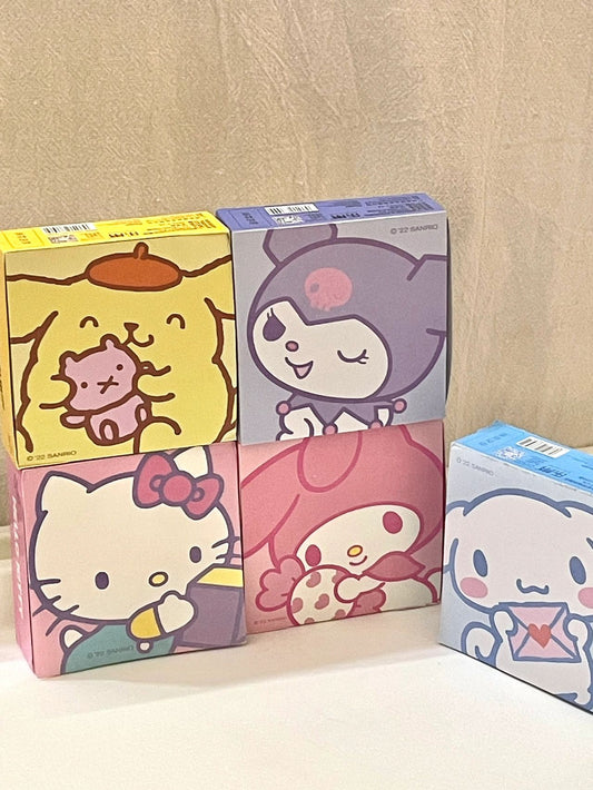 Sanrio Sticky Notes Non-pasteable (5 Pack 250 Sheets) | Markers Flags Memo Students Home Office Roommates Gifts Tab Supplies