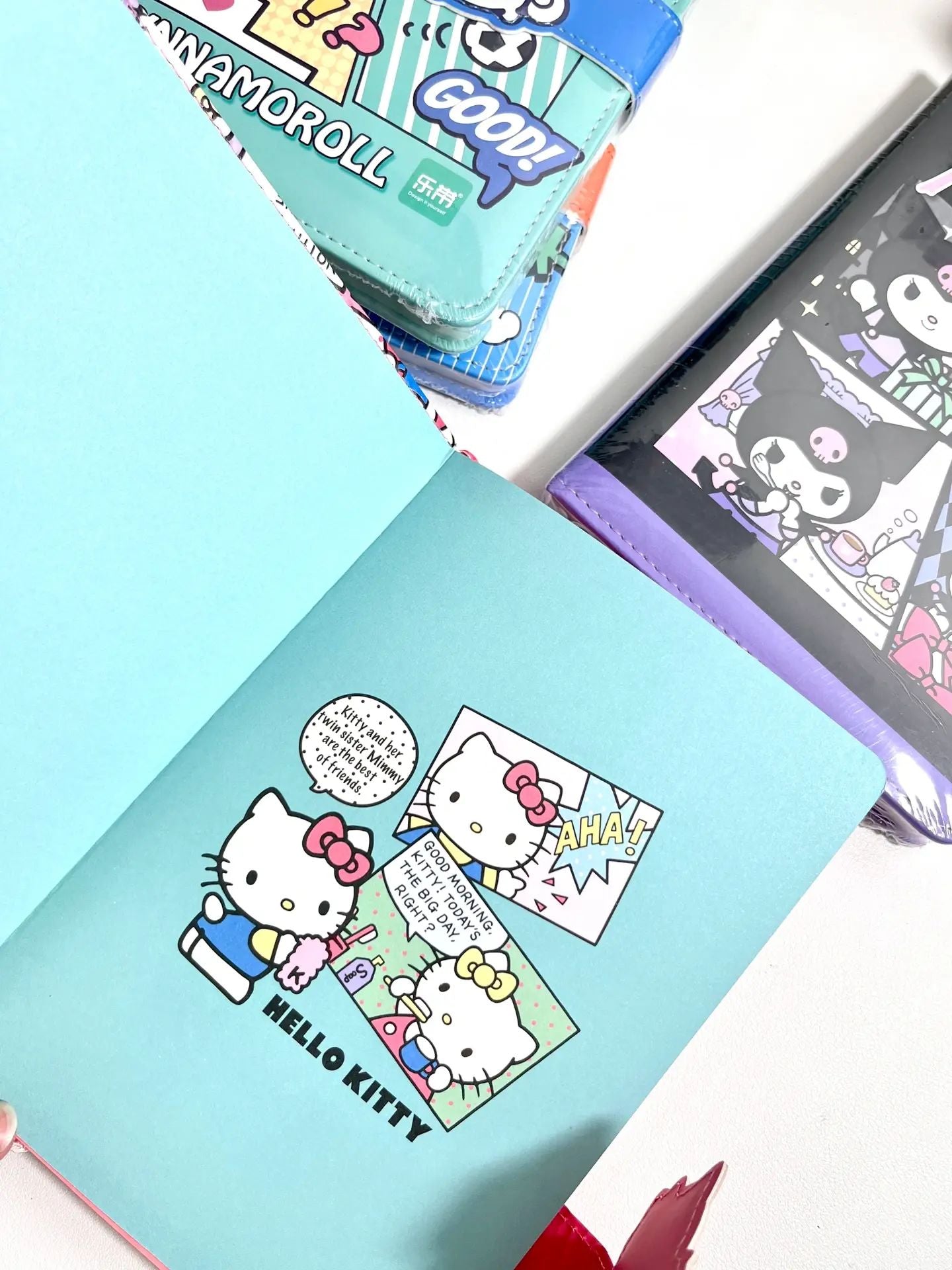 Sanrio Magnetic Clasp Notebook( B5, 6.9x9.8 Inches, 96 Lined Pages)|Diary Personal Journal for Women  Office School Supplies