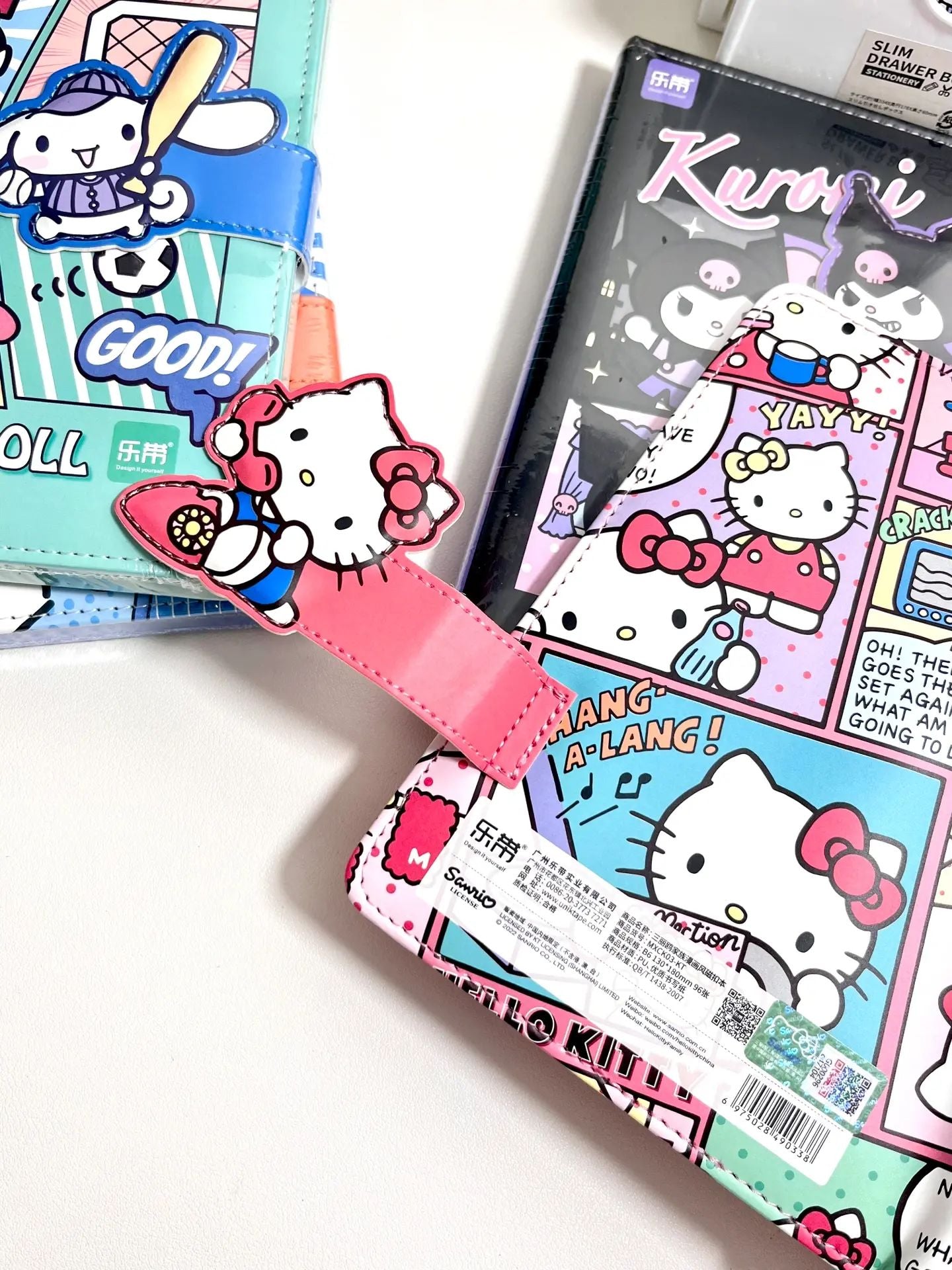 Sanrio Magnetic Clasp Notebook( B5, 6.9x9.8 Inches, 96 Lined Pages)|Di ...