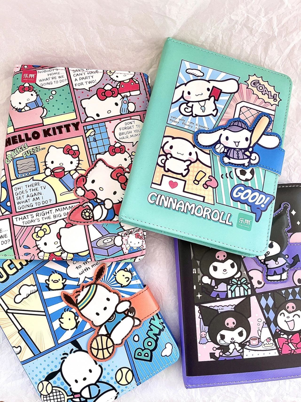 Sanrio Magnetic Clasp Notebook( B5, 6.9x9.8 Inches, 96 Lined Pages)|Di ...