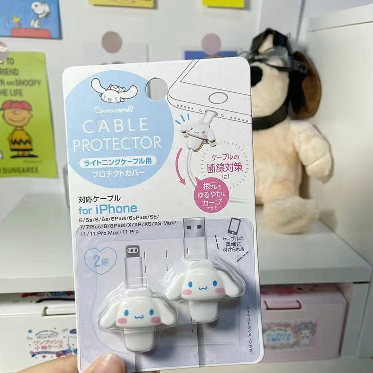 Sanrio Phone Charger Cable Save Cable Protector PVC Anti Breaking Phone Accessory Protect USB Charger