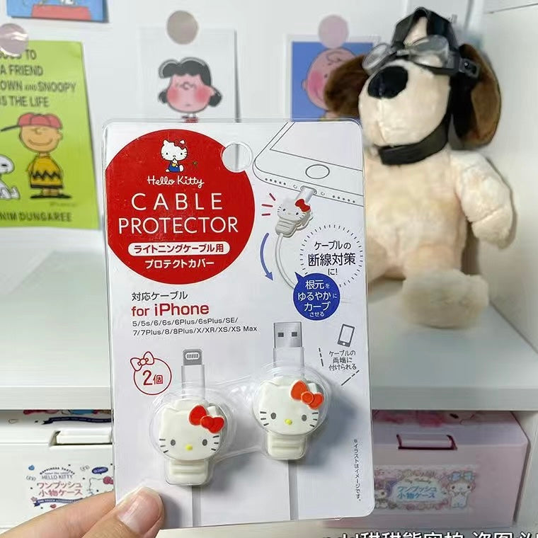 Sanrio Phone Charger Cable Save Cable Protector PVC Anti Breaking Phone Accessory Protect USB Charger