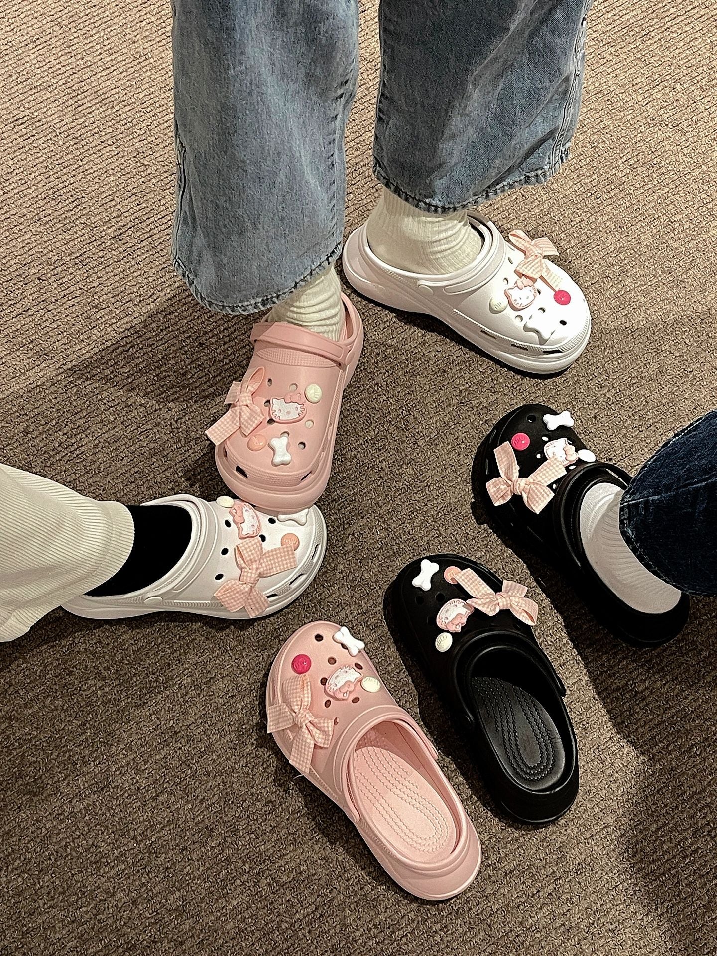 Hello Kitty Clogs Slip on Water Shoes Casual Summer for Girls