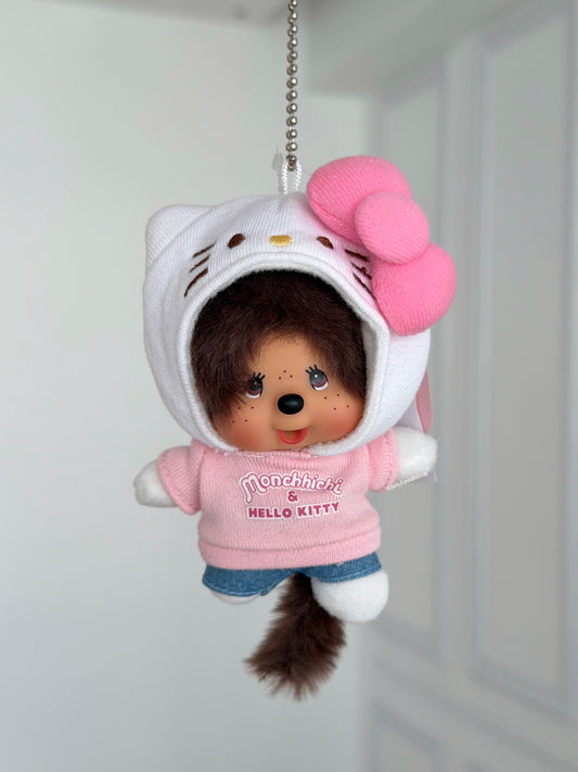 Monchhichi Hellokitty Vinyl Figure Bag Charms