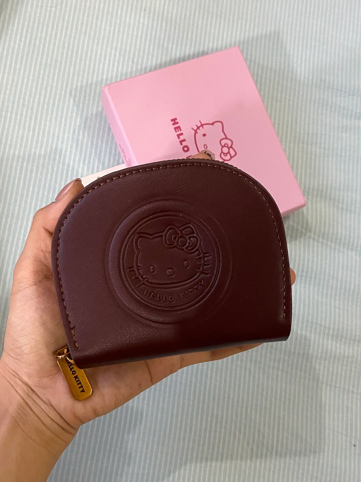 Hellokitty Zipper Card Holder PU Leather Purse Organizer Credit Card Holde (gift box packaging)
