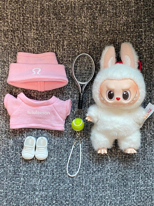 Lulu lemon Clothes Set(NO DOLL) Accessories Suit Cute Clothes for Labubu Dress up Unique Style